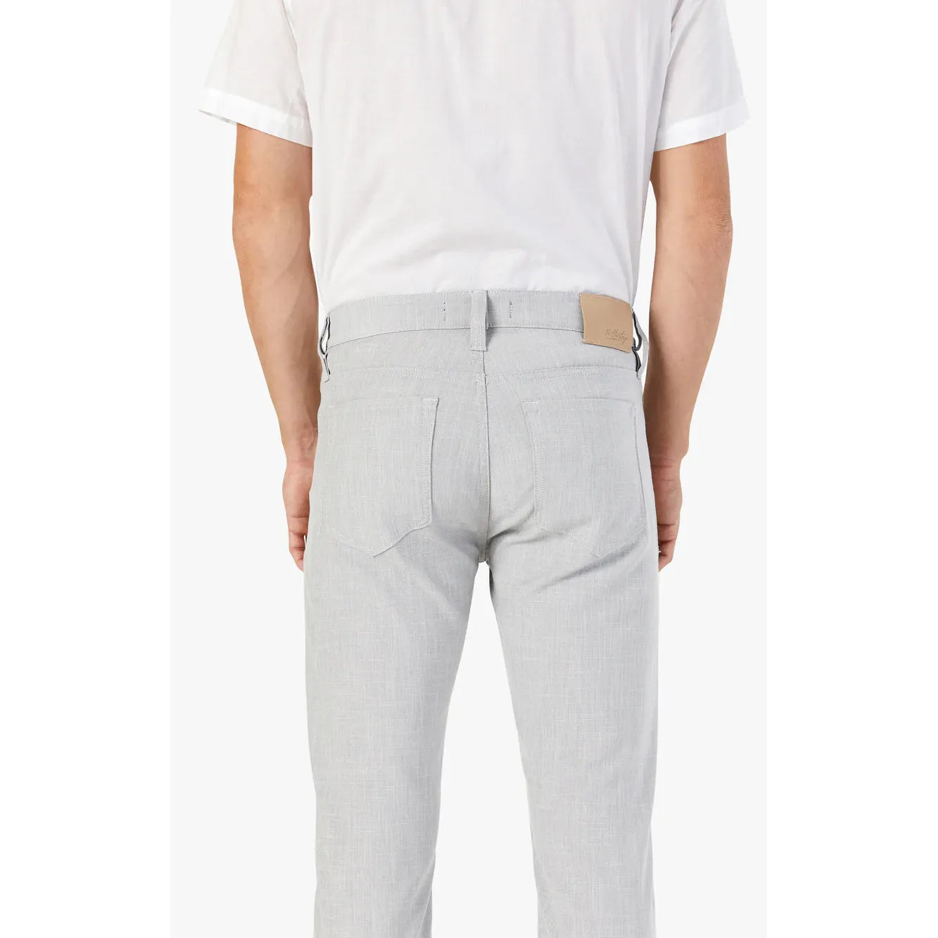 34 Heritage Courage in Bone Cross Twill pants, bone color, light straight-leg fit with rear pockets.