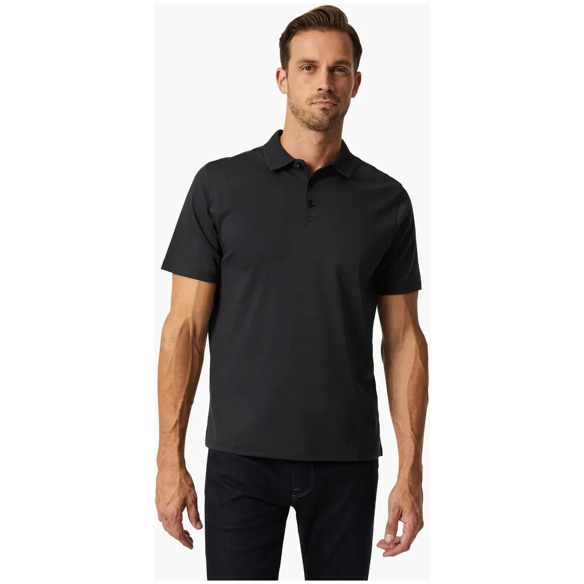 Elevate your style with the 34 Heritage Polo Shirt, featuring a three-button neckline and a tailored fit.