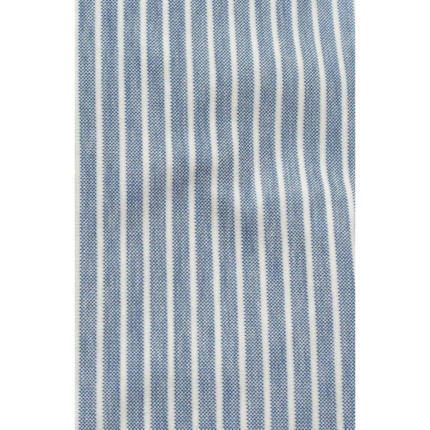 Stylish 34 Heritage Striped Blue Long Sleeve Shirt featuring a classic design, machine wash cold. Made in Turkey.