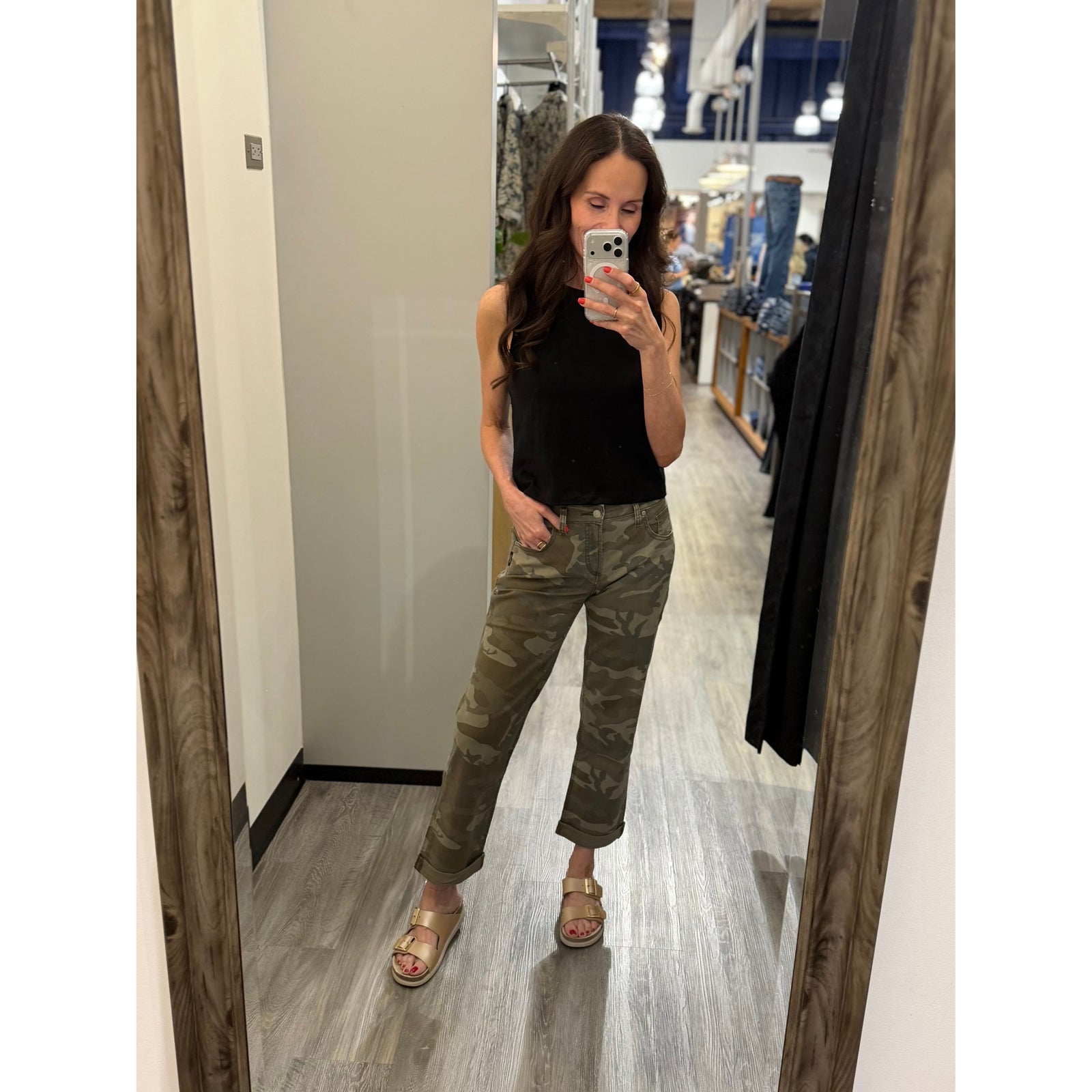 Silver Chelsea Boyfriend in Camo