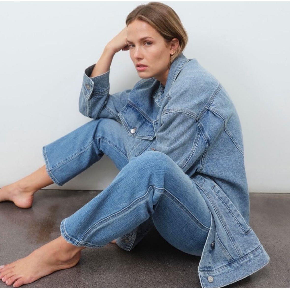 Daze Beau Boyfriend Denim Jacket in Later