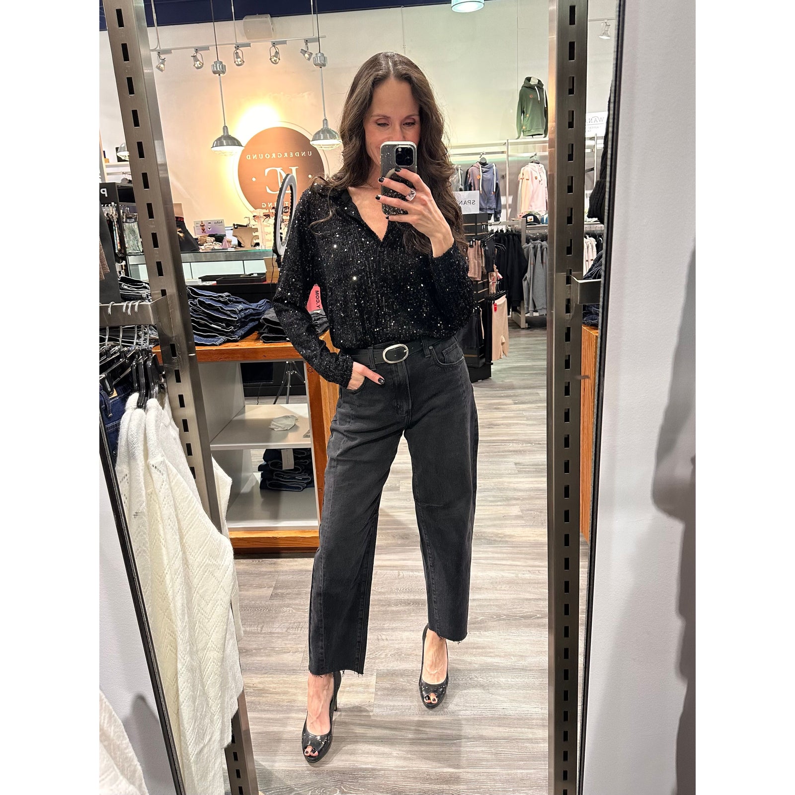 Molly Bracken Sequin Blouse