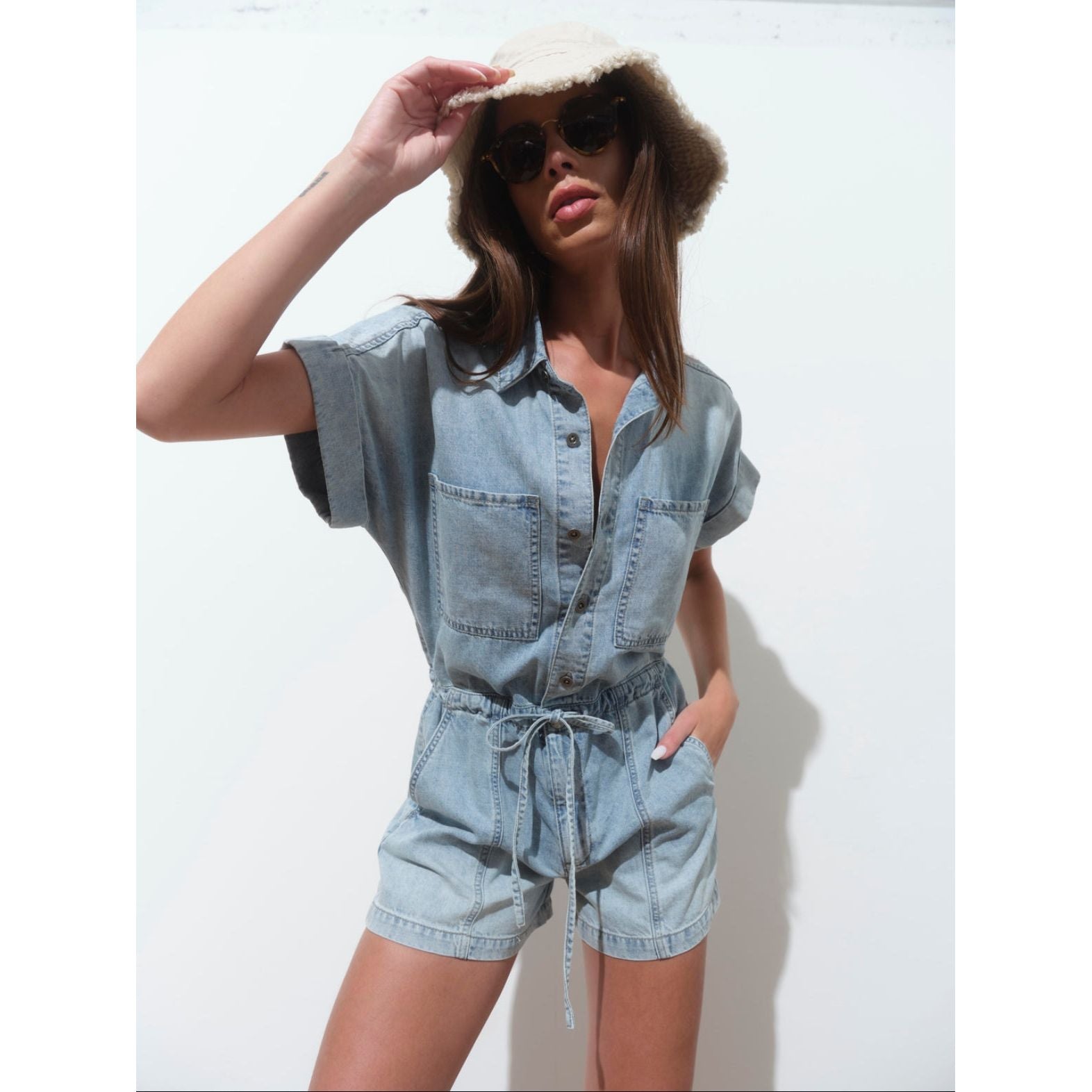 Daze Surfside Romper in Wildcard