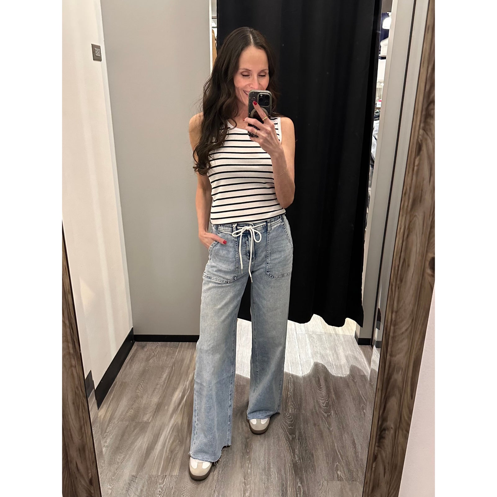 Flying Monkey Clearly High Rise Drawstring Wide Leg