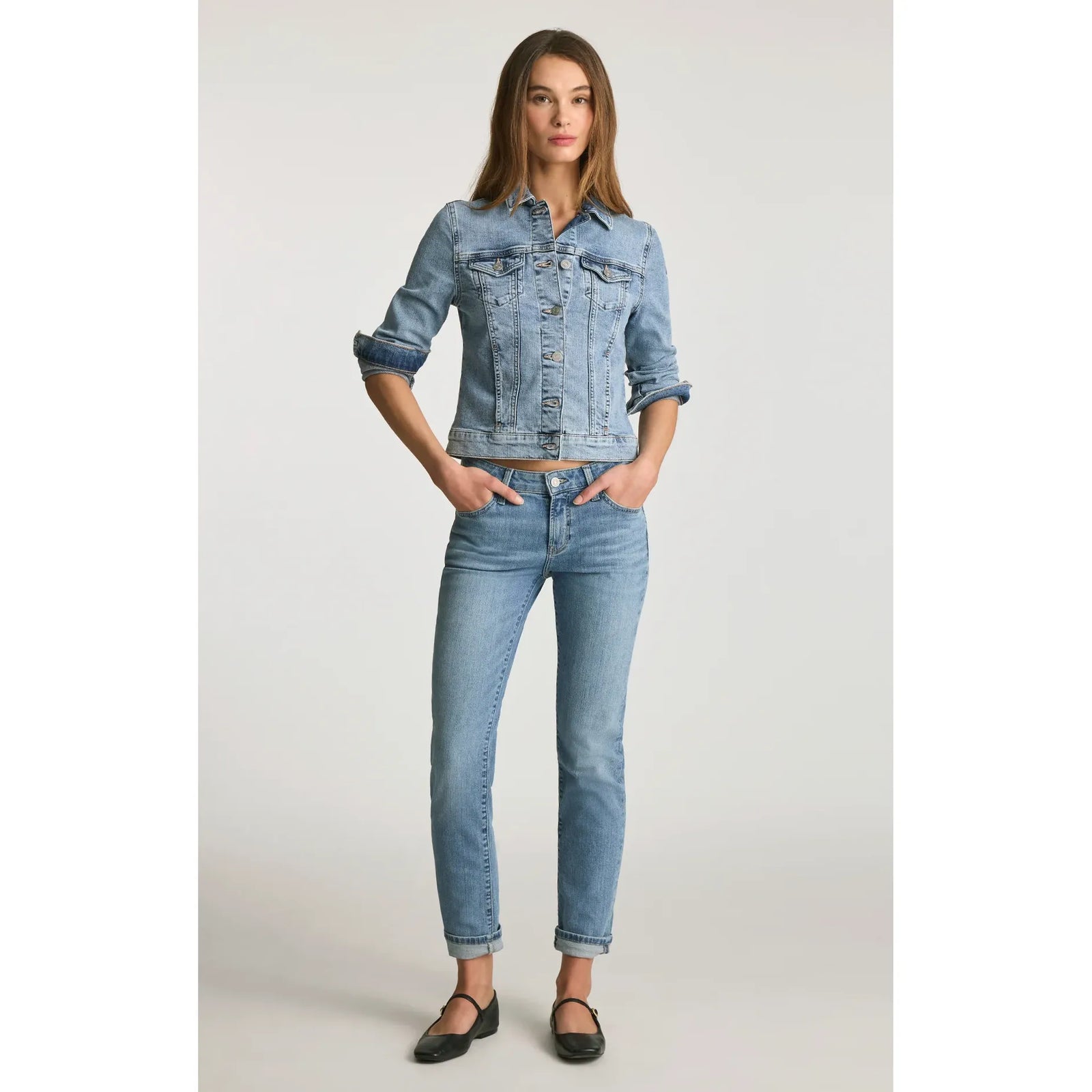 Mavi Samantha Light Brushed Flex Blue