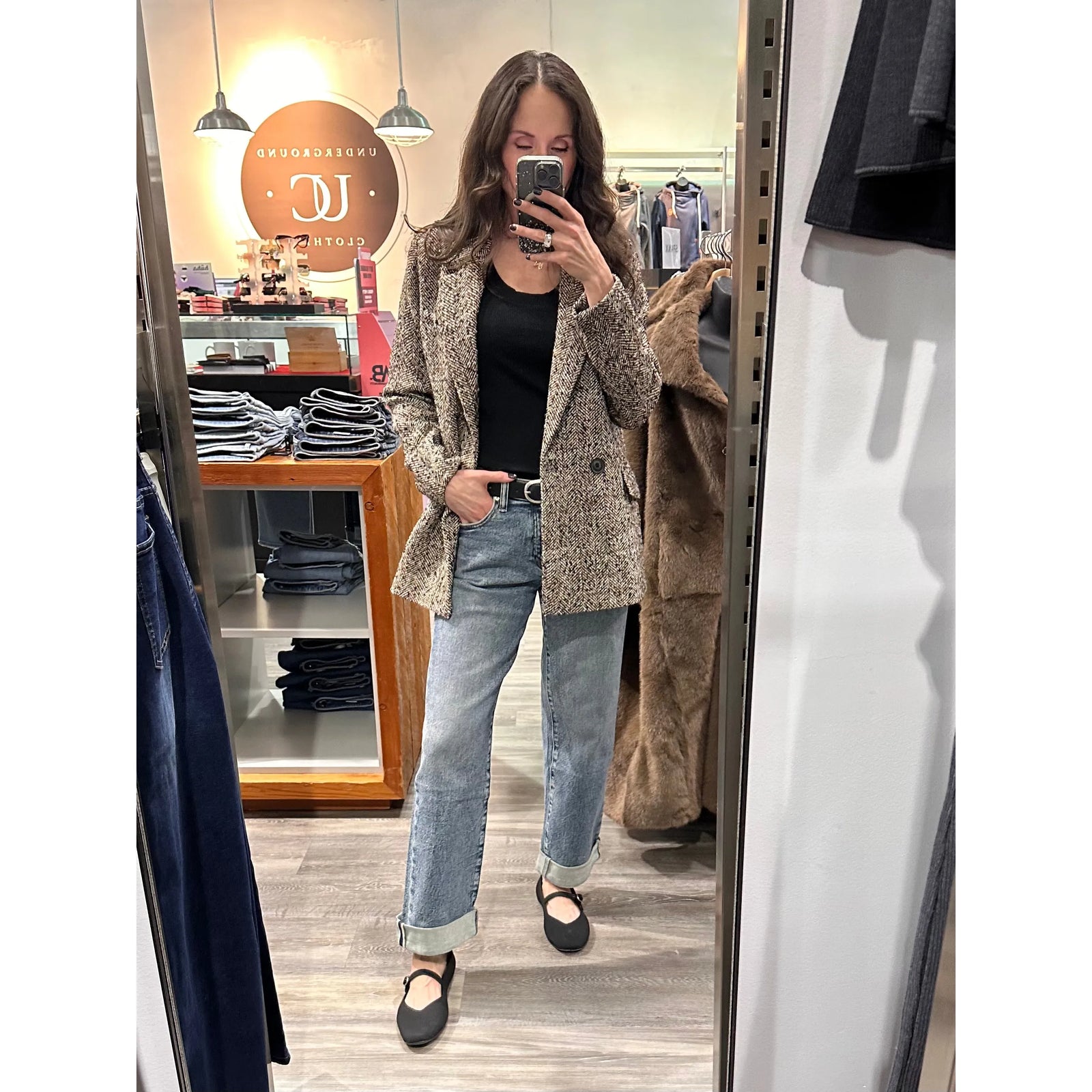 Silver Relaxed Straight Leg in Willow