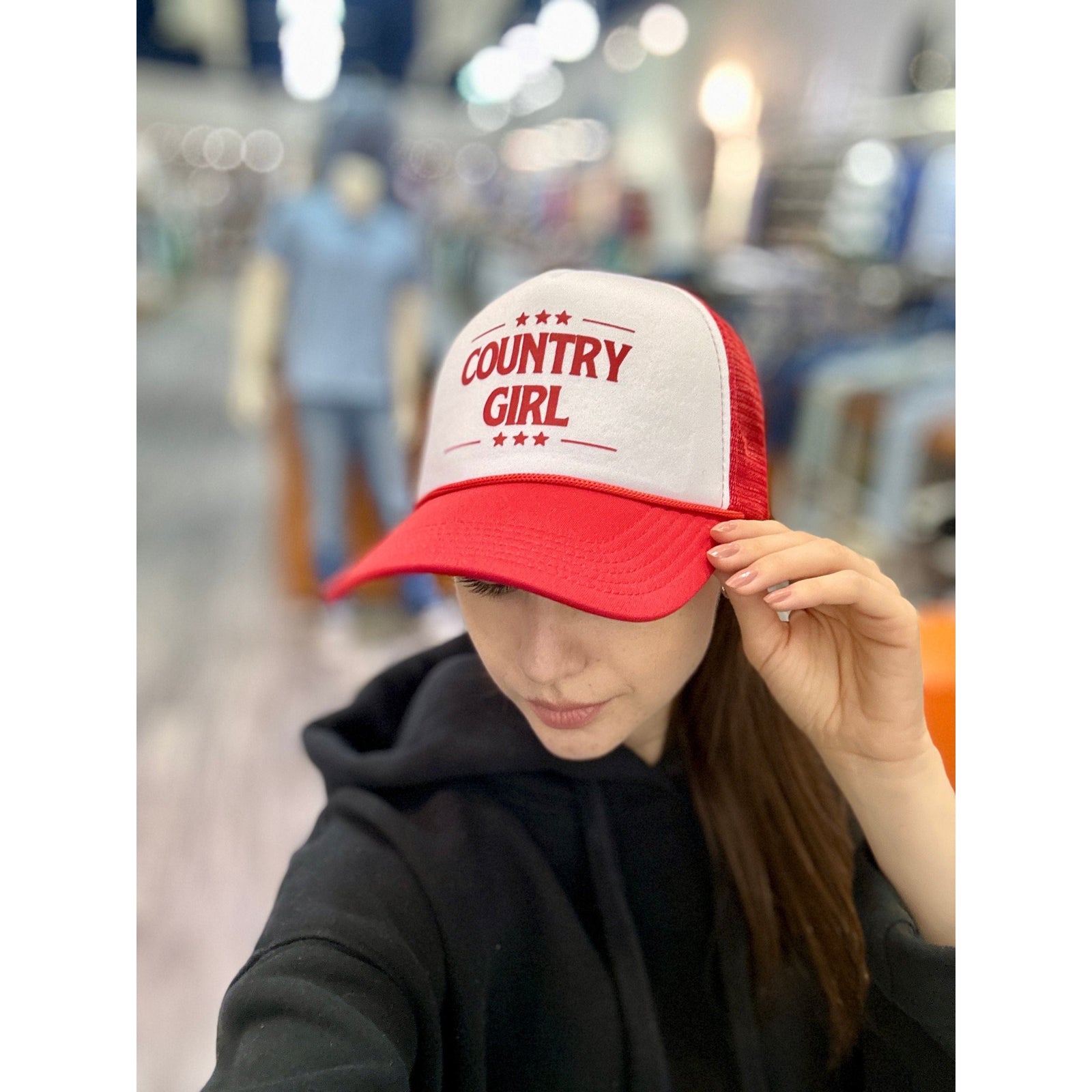 Blonde Ambition Red Country Girl Cap