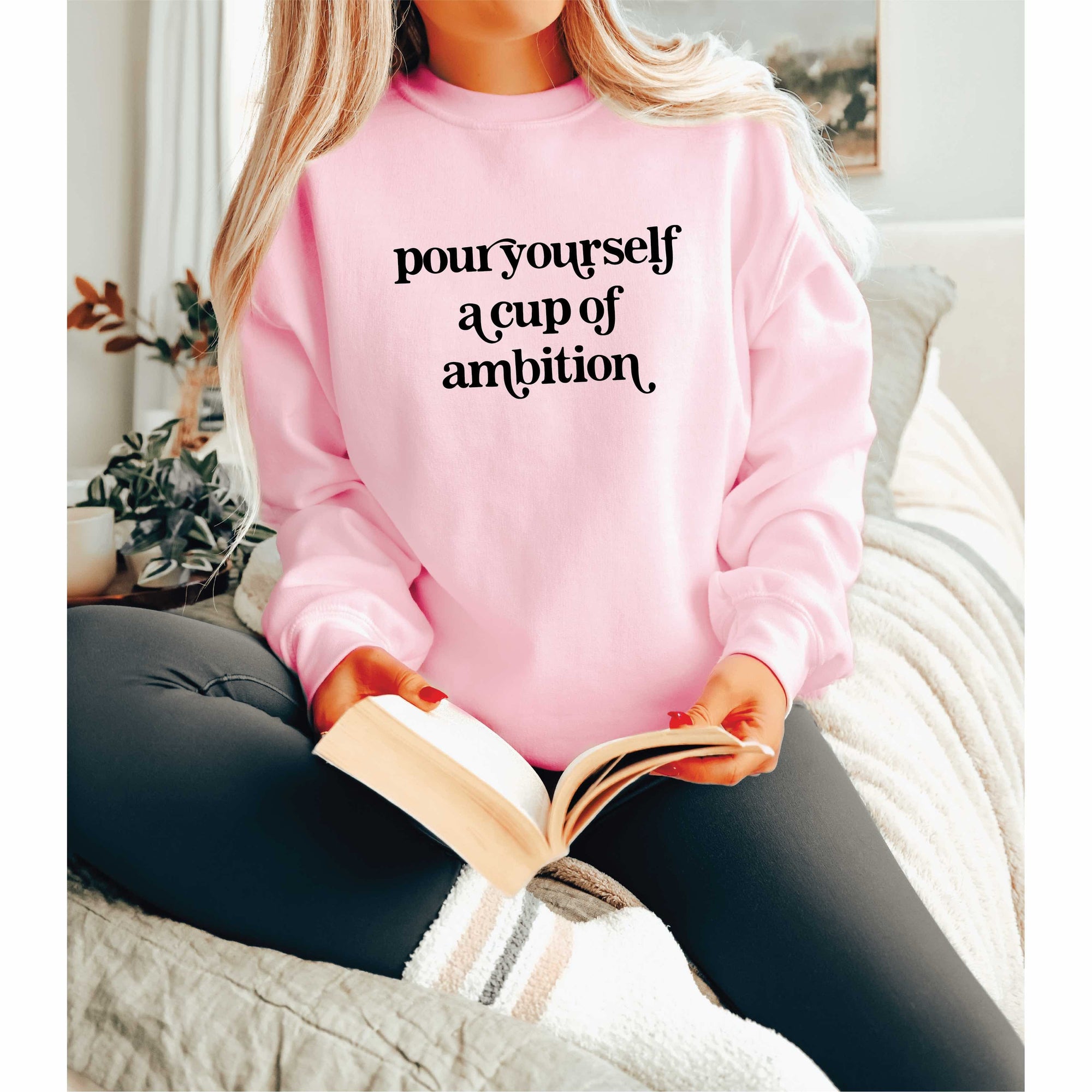 Blonde Ambition Pink / S Pour Yourself a Cup of Ambition Crew