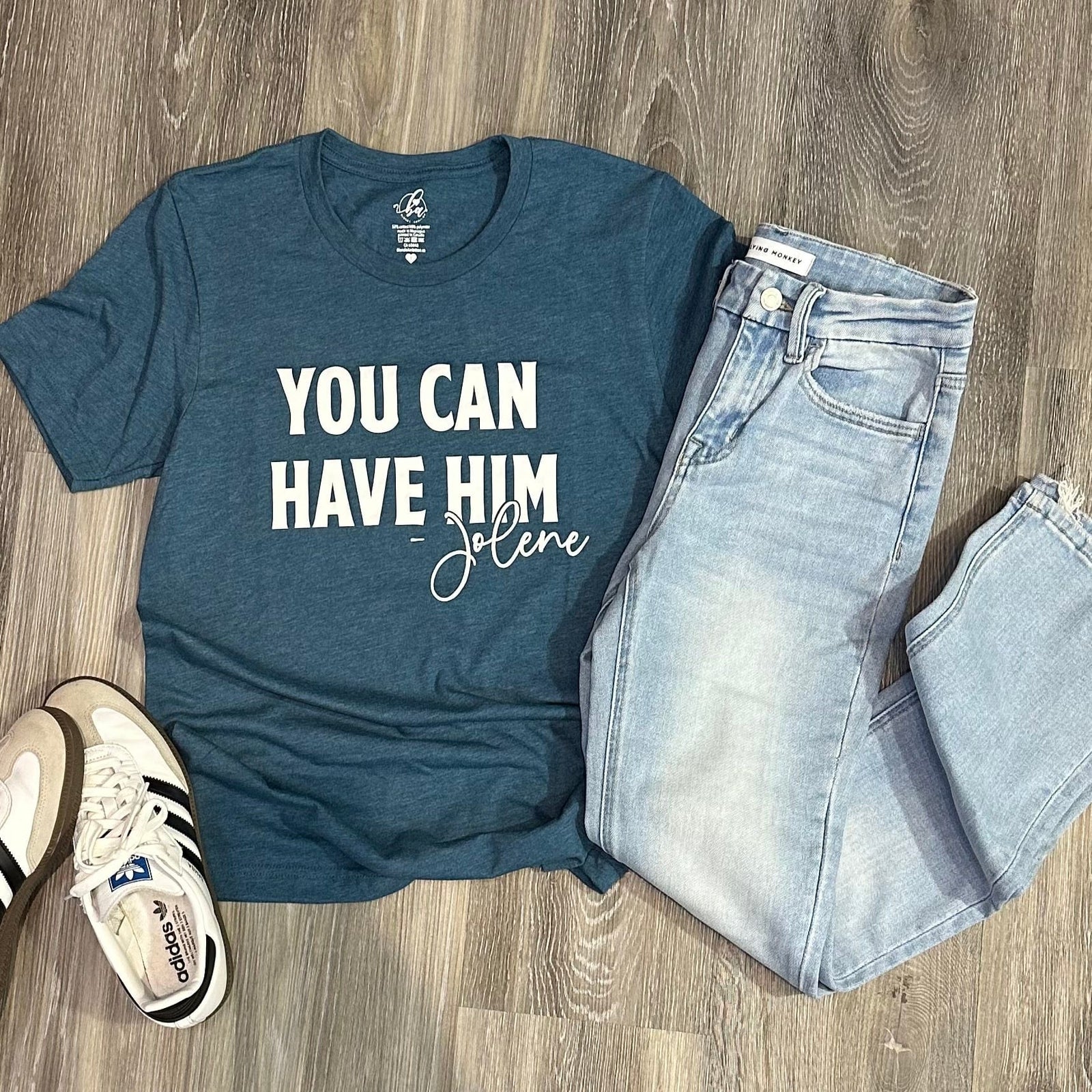 Stylish You Can Have Him T-Shirt in heathered color, perfect for a relaxed fit. Shop now at Blonde Ambition!