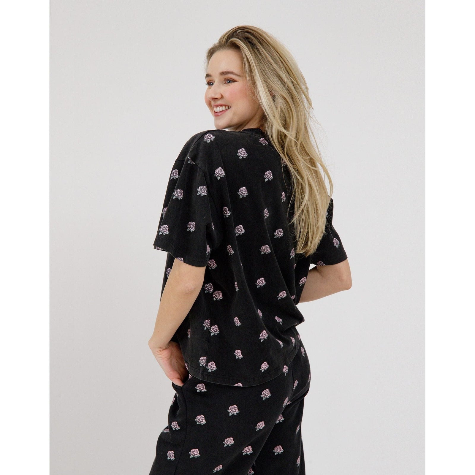 Brunette the Label Brunette the Label Flower Boxy Tee