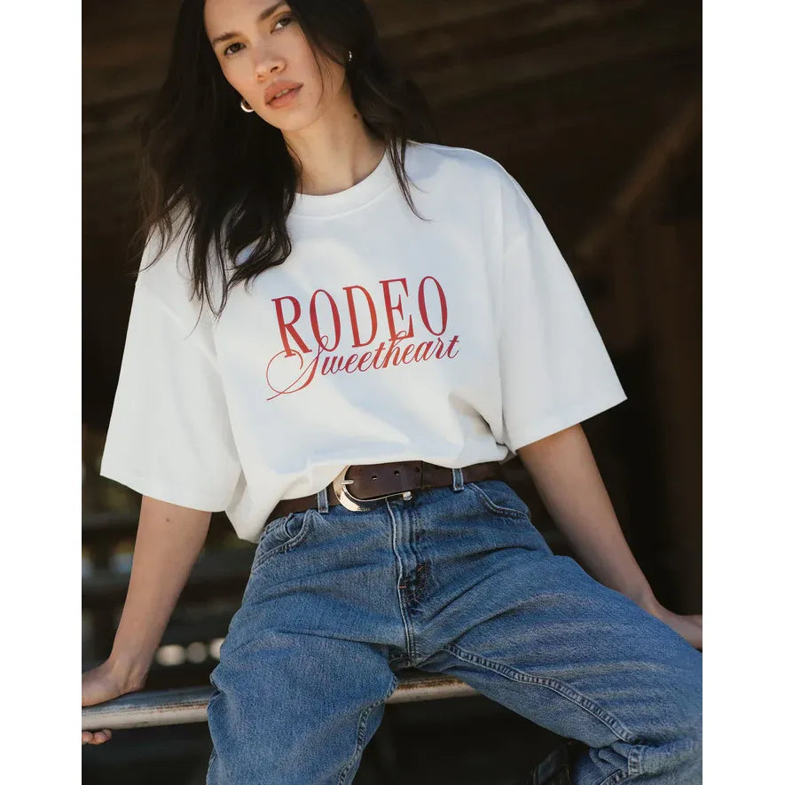 Brunette the Label Rodeo Sweetheart Boxy Tee