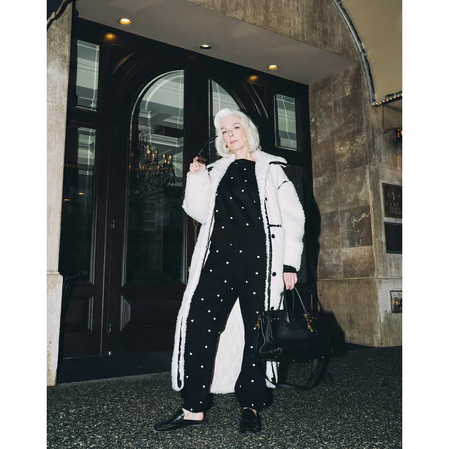 Brunette the Label All Over Tiny Heart Oversized Jogger