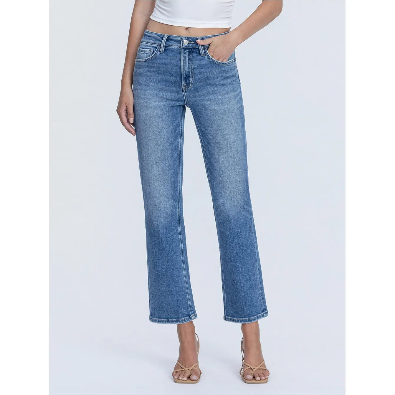 Flying Monkey Disco Ball High Rise Ankle Jeans
