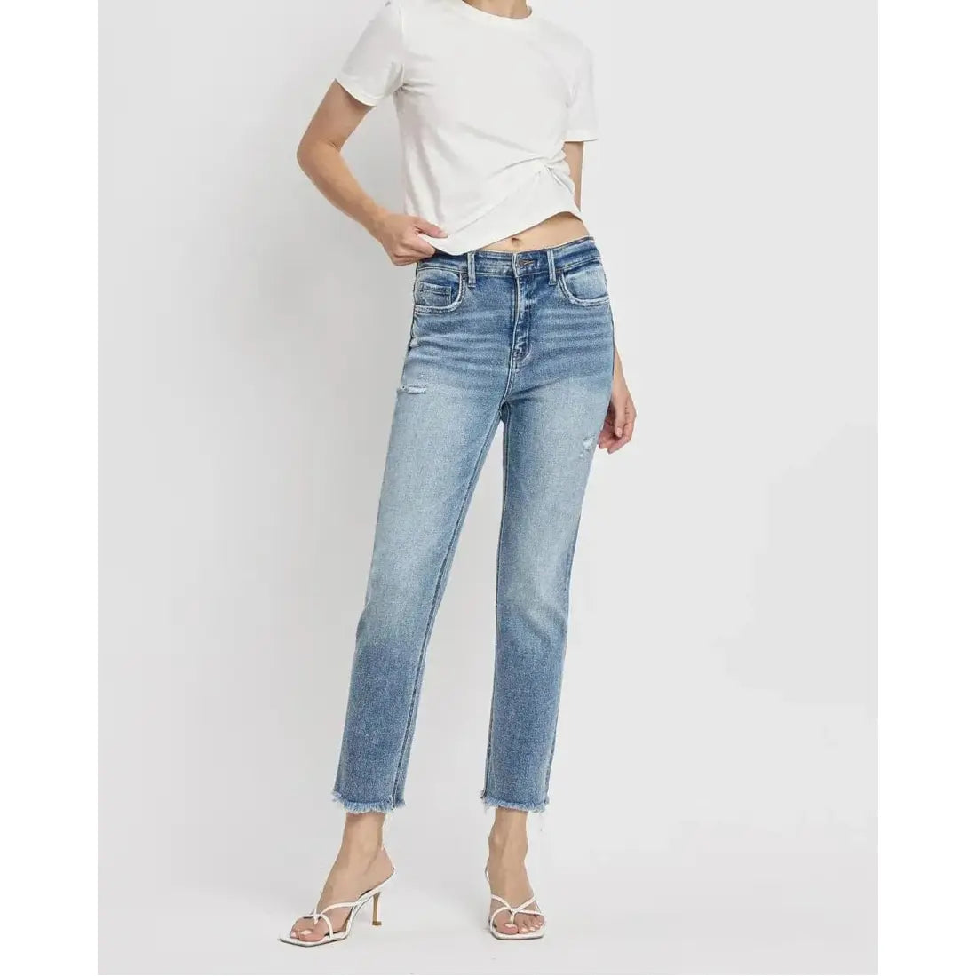 Flying Monkey Aspiration High Rise Crop Slim Straight
