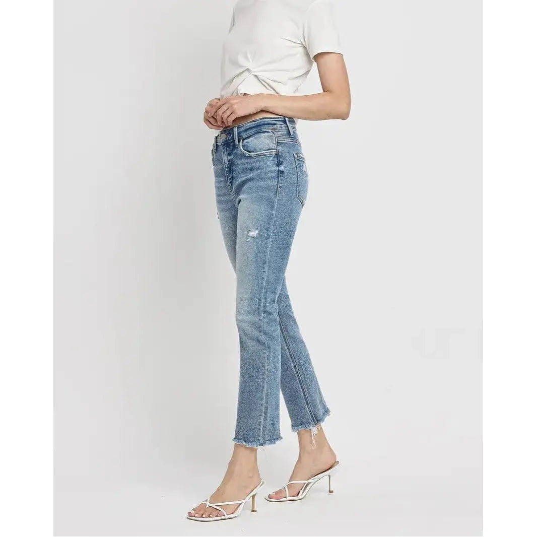 Flying Monkey Aspiration High Rise Crop Slim Straight