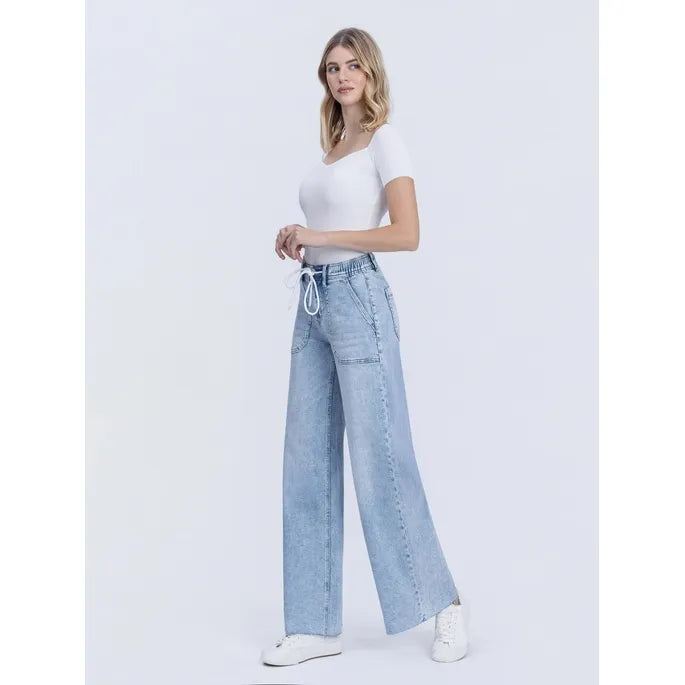 Flying Monkey Clearly High Rise Drawstring Wide Leg