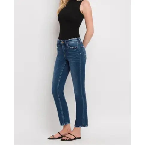 Flying Monkey Flying Monkey Wax Plant Mid Rise Ankle Slim Straight