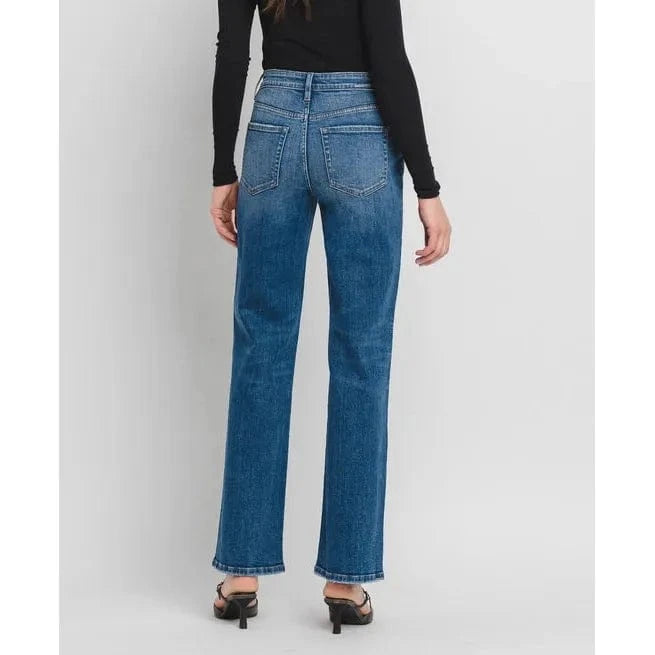 Flying Monkey Vervet Dreamland High Rise Slim Wide Leg Jean