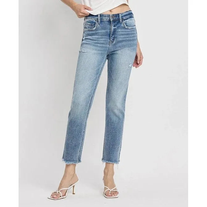 Flying Monkey Aspiration High Rise Crop Slim Straight