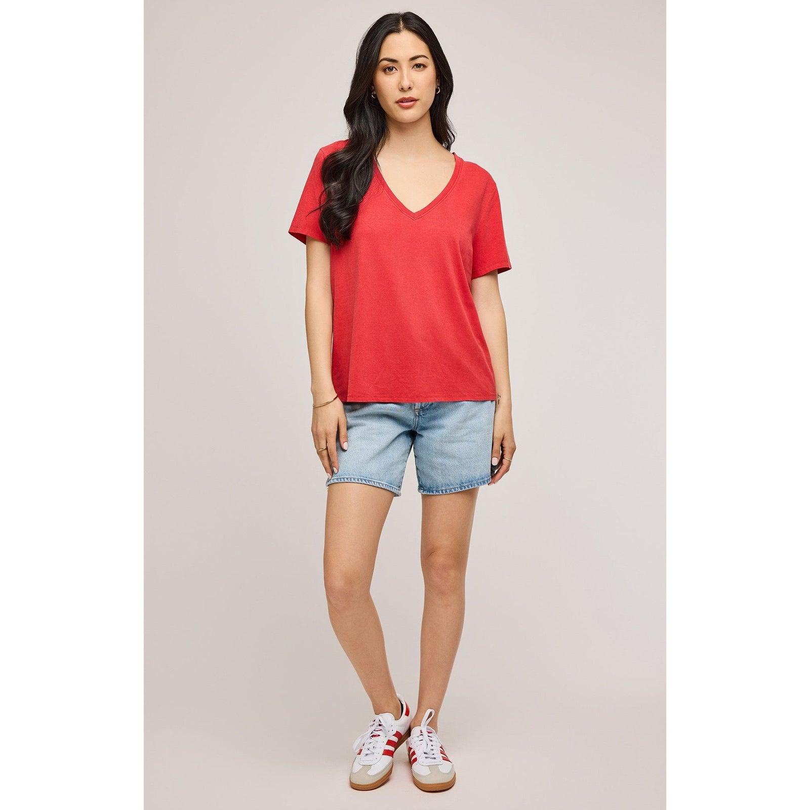 Elevate your style with the Gentle Fawn Jennifer Top in red, perfect for summer outings and casual elegance.