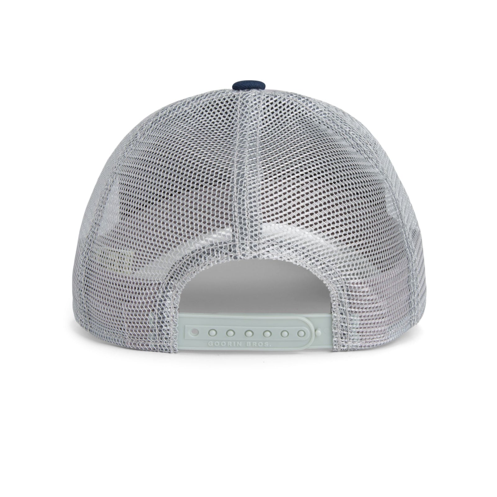 Goorin Boyz Trucker Hat back view in grey mesh with adjustable snapback by Goorin Bros.