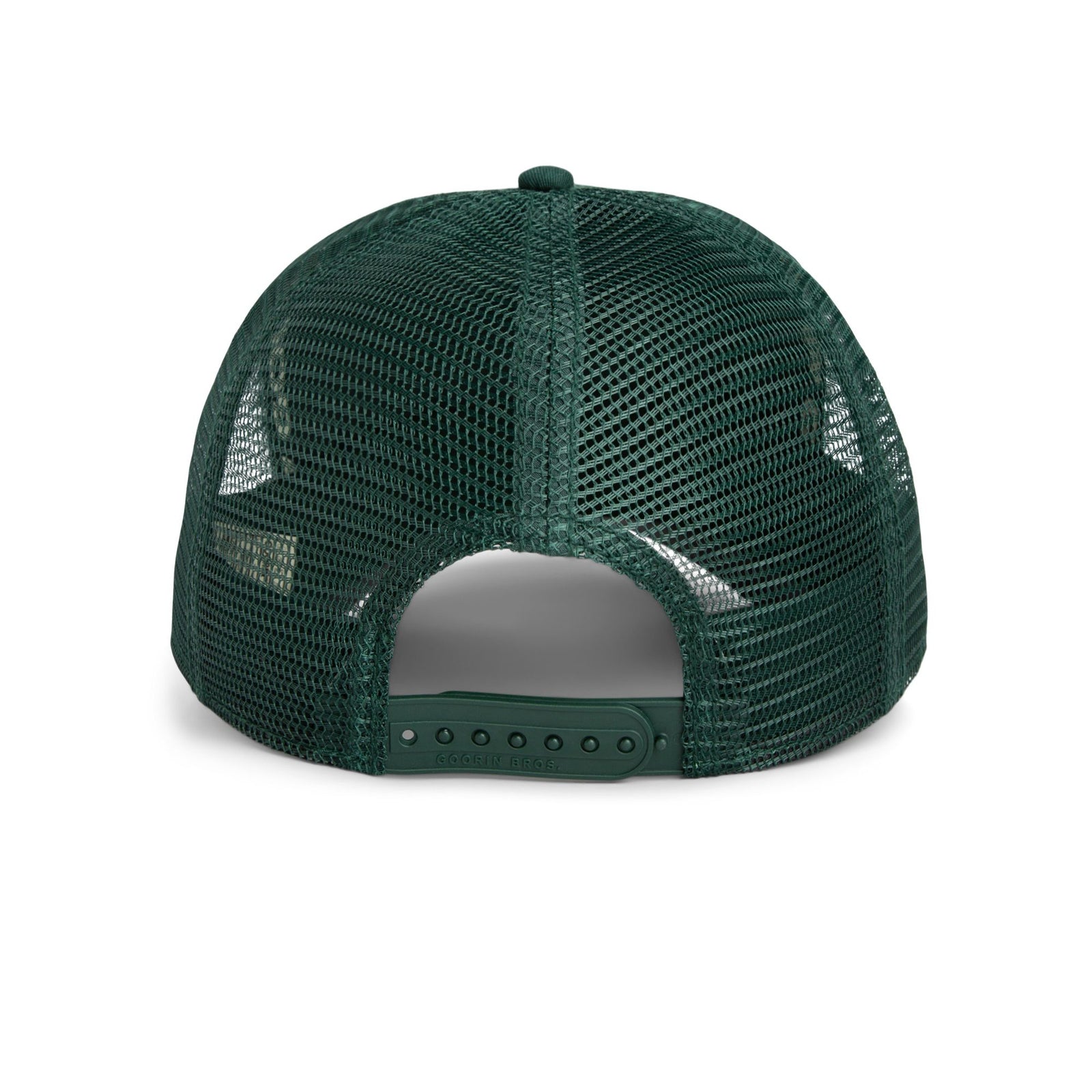 Goorin Lucky Duck Trucker Hat by Goorin Bros - green mesh back, adjustable snap closure.