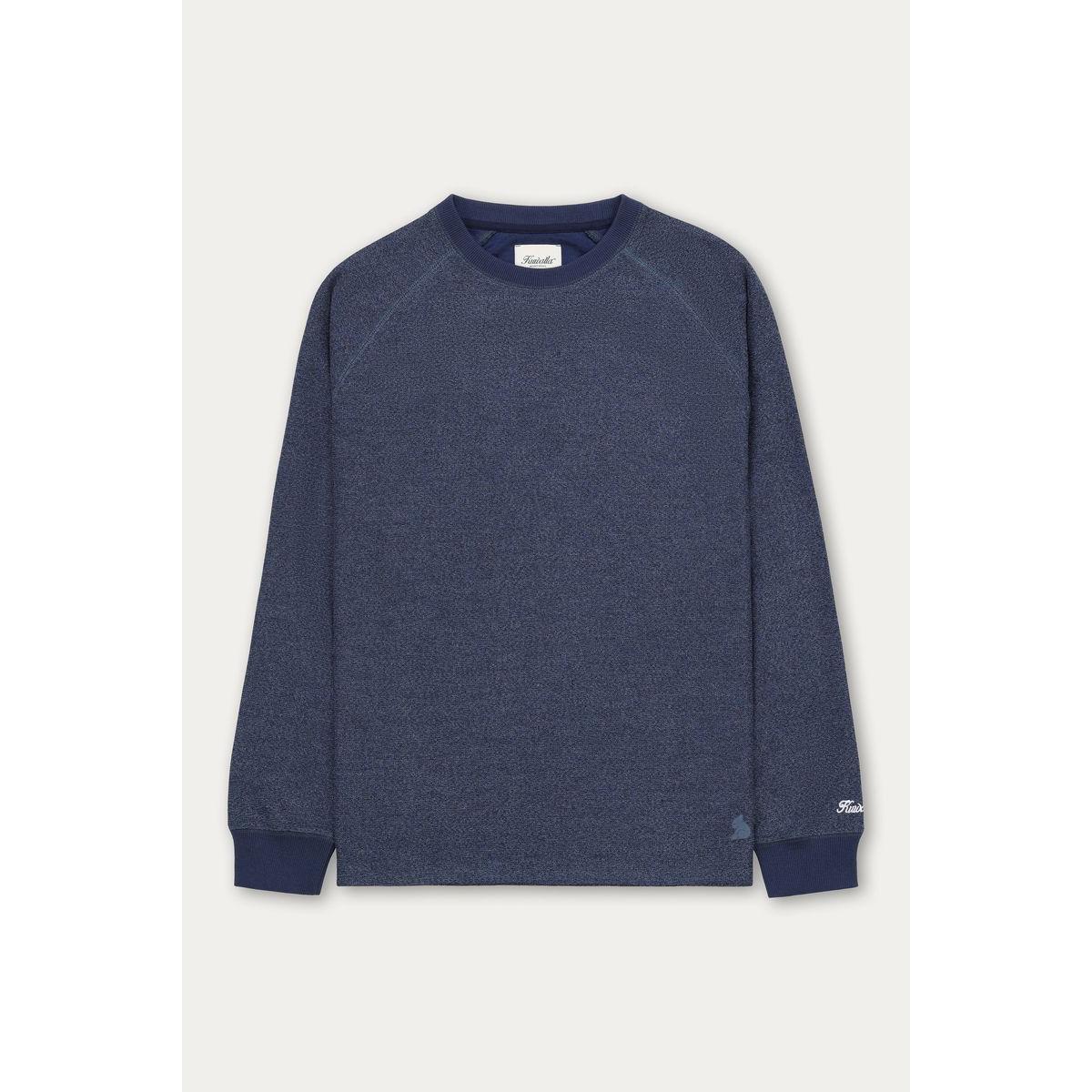 Kuwalla Marled Thermal Sweater navy knit—soft, warm, breathable 80% Polyester/20% Viscose by Kuwalla.