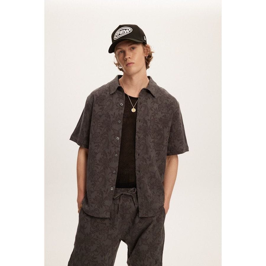 Kuwalla | Tee Kuwalla Jacquard Linen SS Shirt