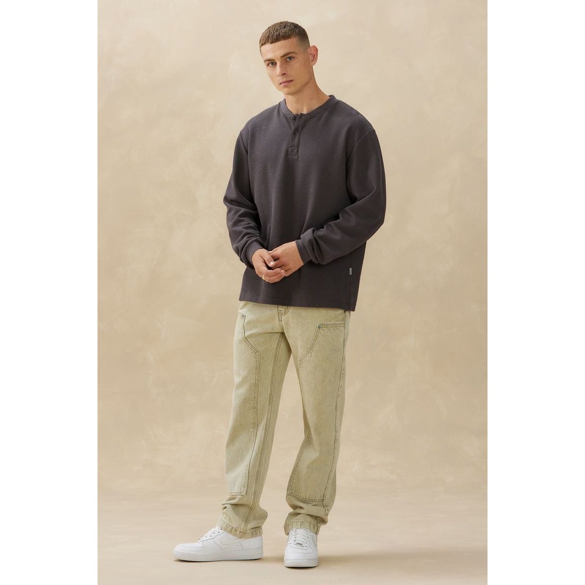 Kuwalla | Tee Charcoal / S Kuwalla Long Sleeve Thermal Henley