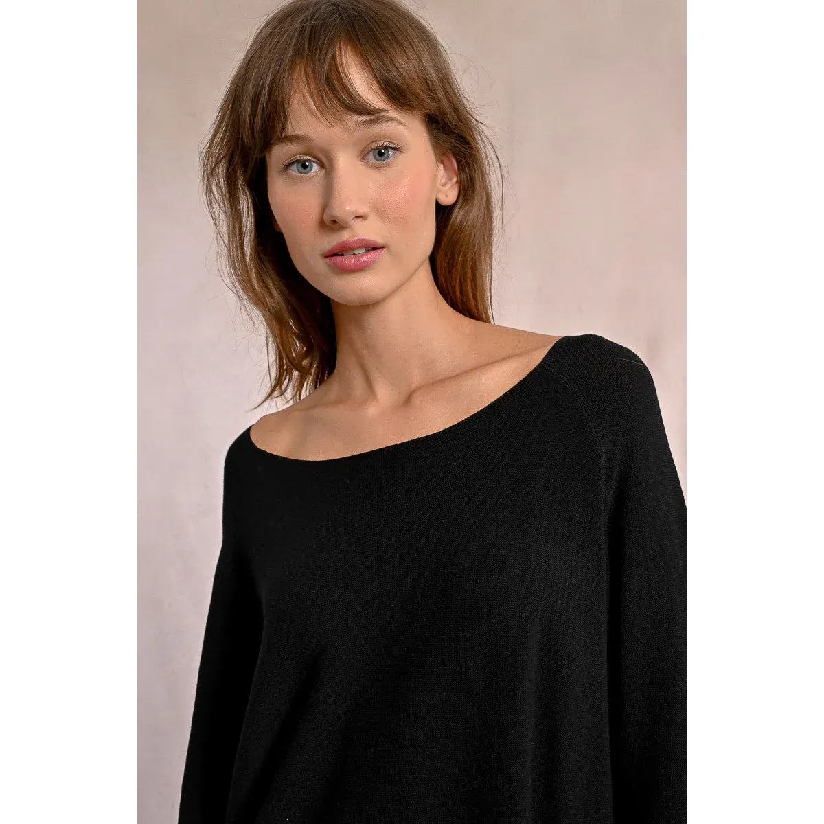Molly Bracken Boat Neck Long Sleeve Sweater