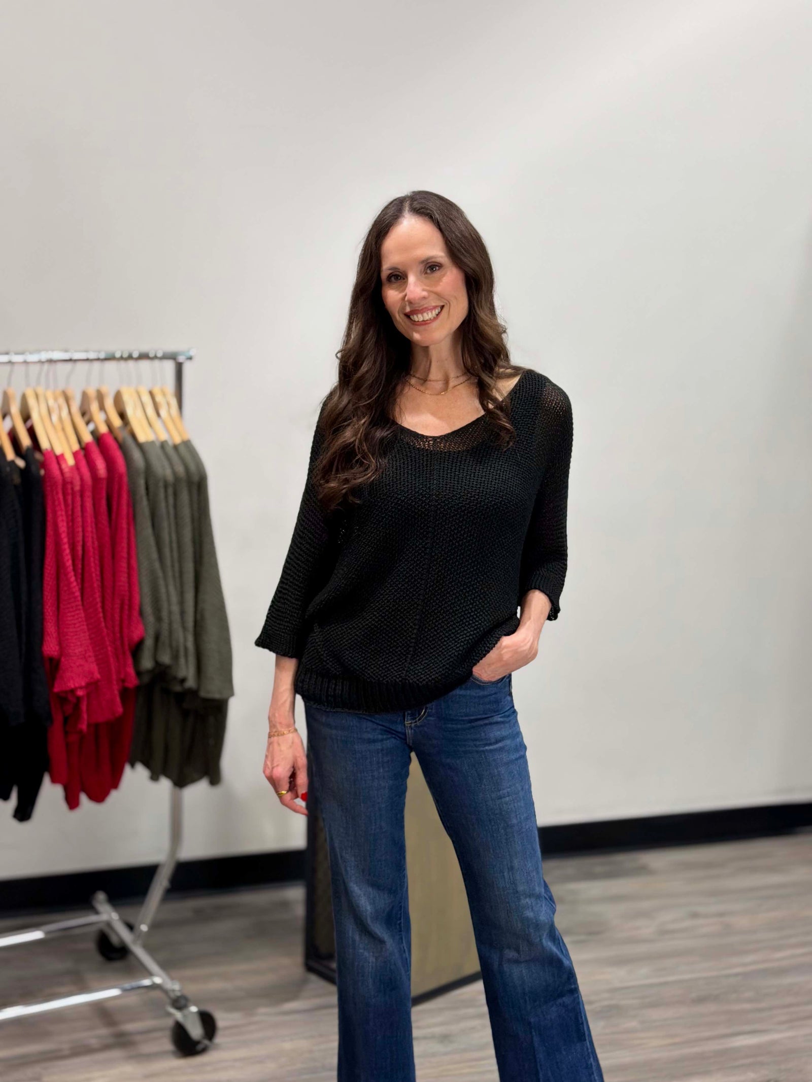 M Made in Italy V Neck Sweater