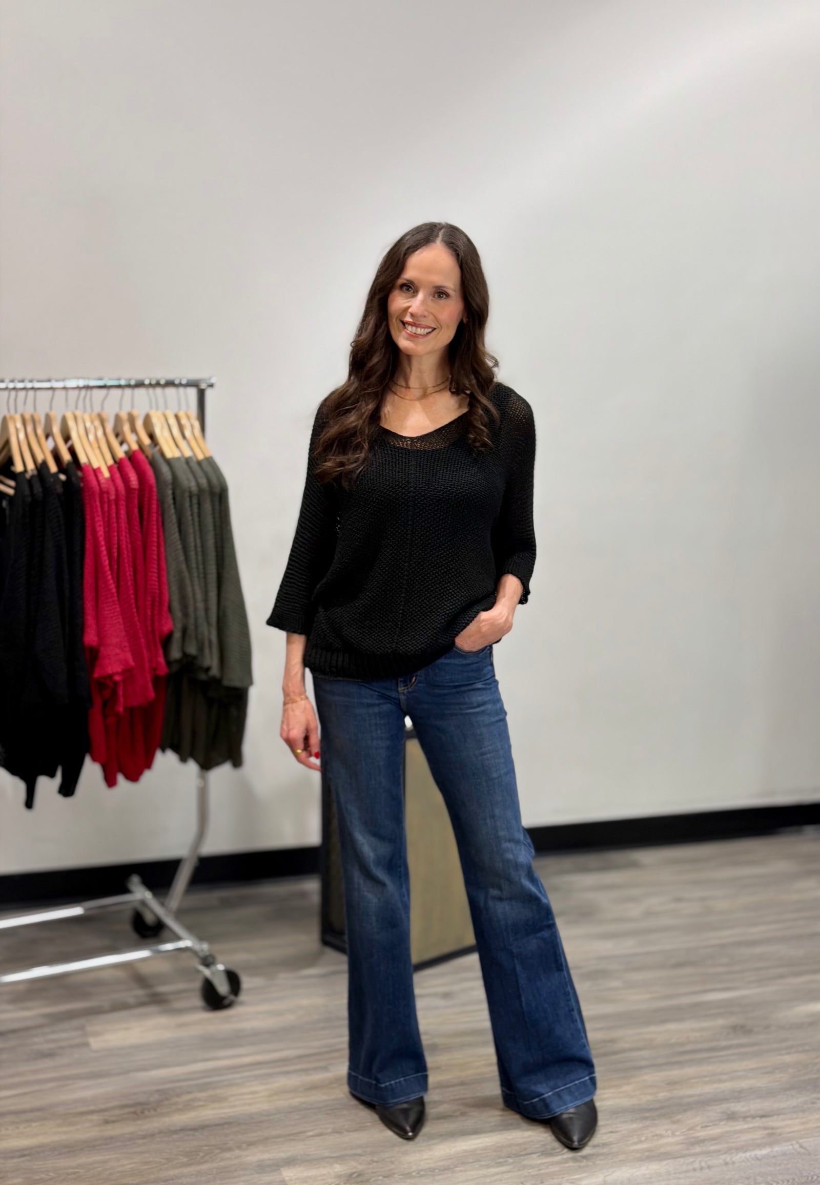 M Made in Italy V Neck Sweater