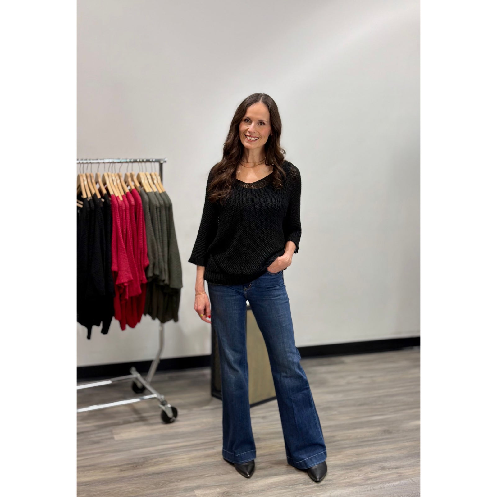M Made in Italy V Neck Sweater