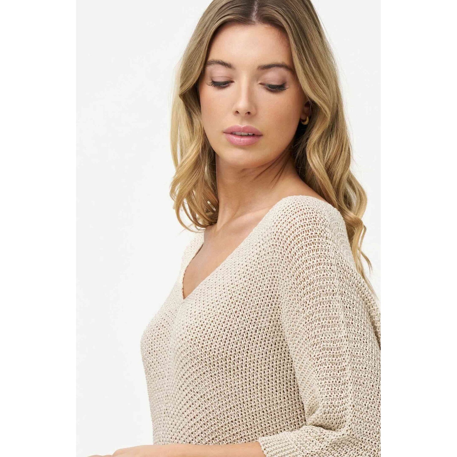 M Made in Italy V Neck Sweater