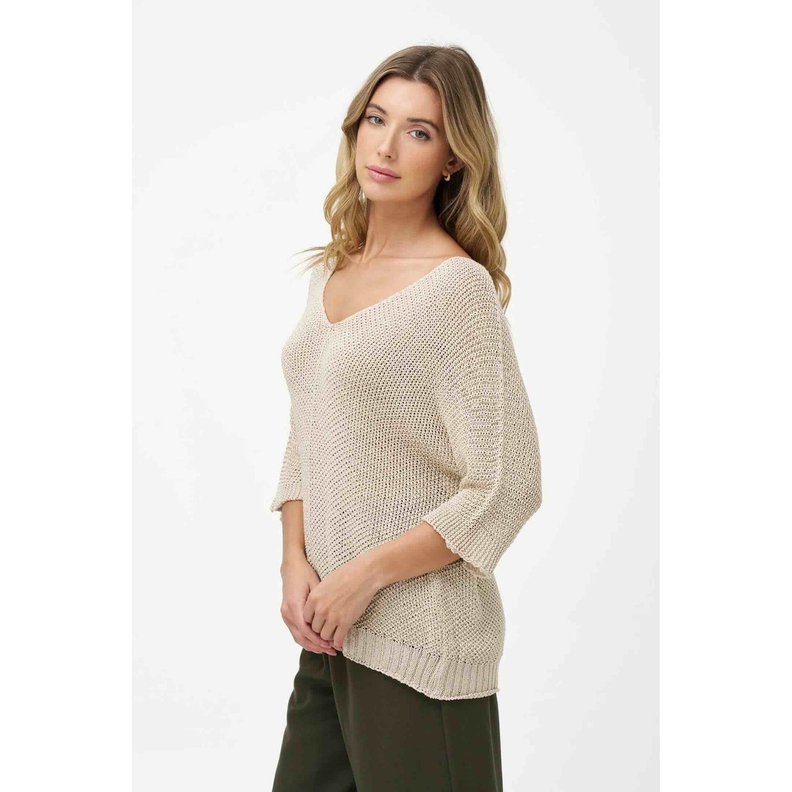 M Made in Italy V Neck Sweater
