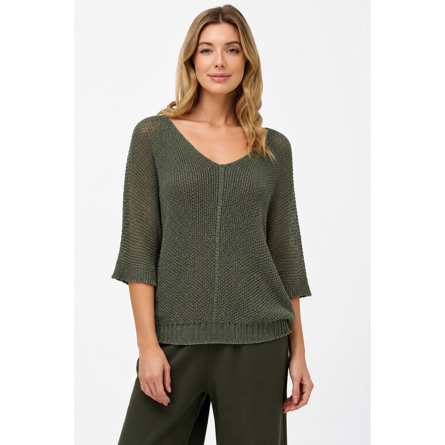 M Made in Italy V Neck Sweater