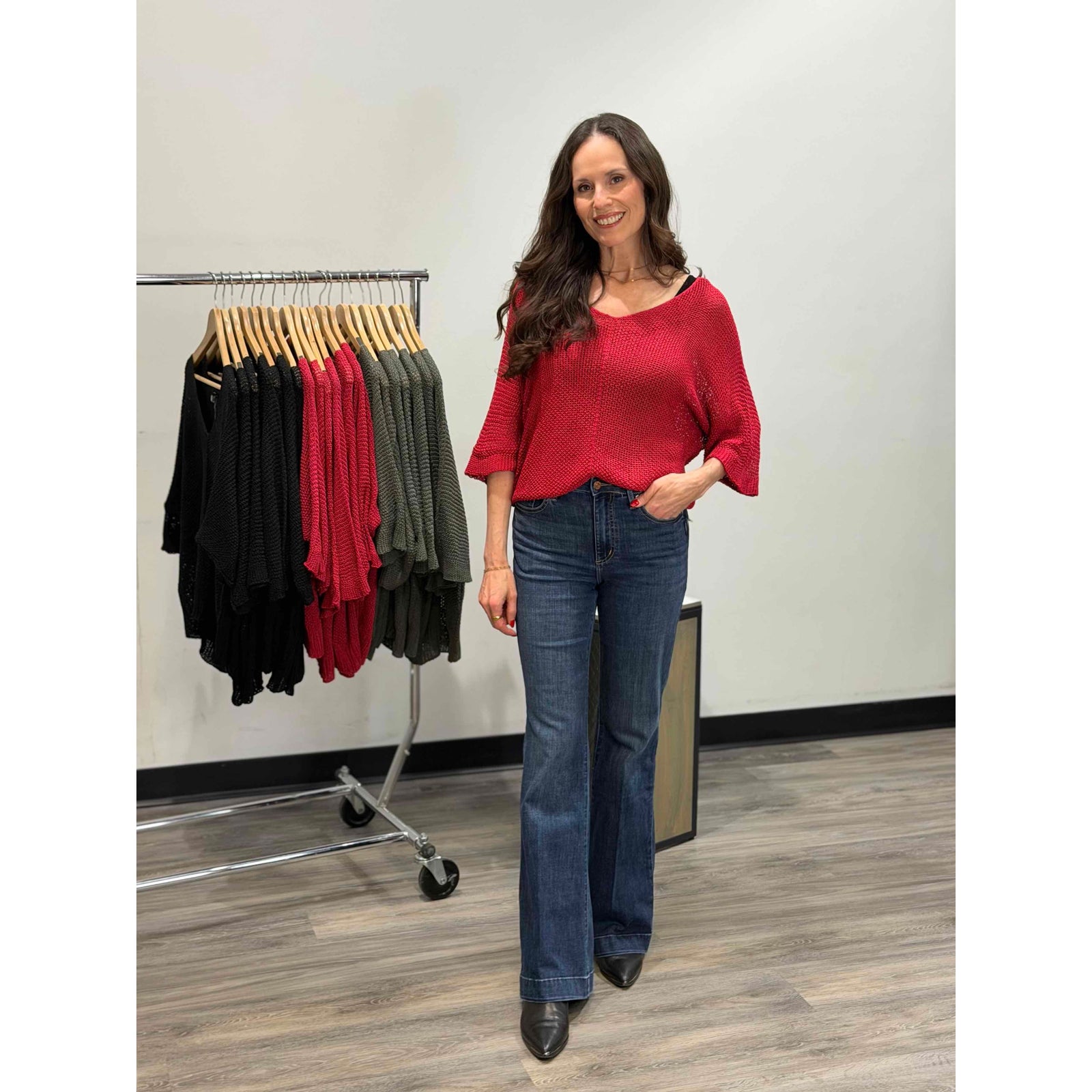 M Made in Italy V Neck Sweater