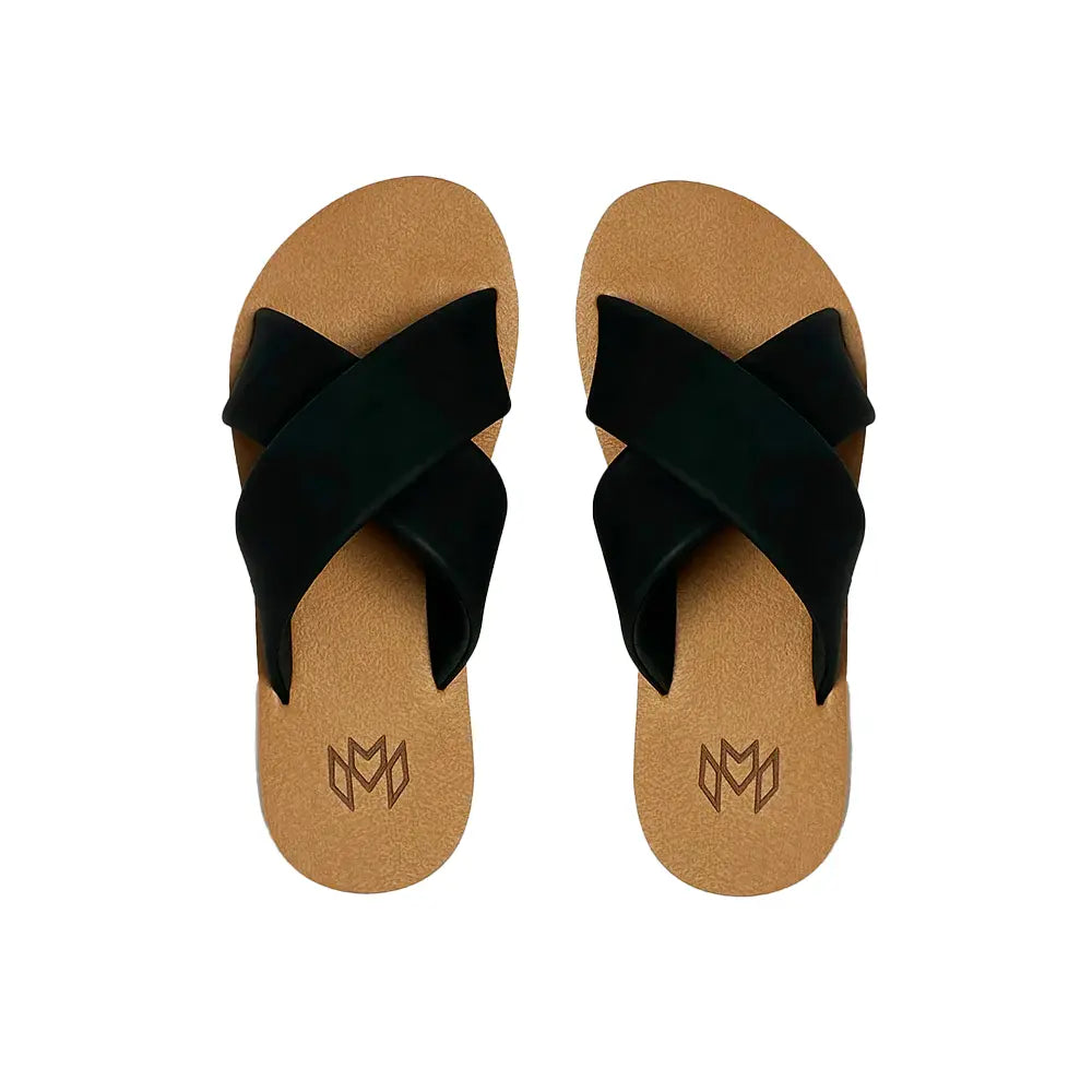 Malvados Ellie Cross sandals offer high arch support and memory foam for ultimate comfort and style.