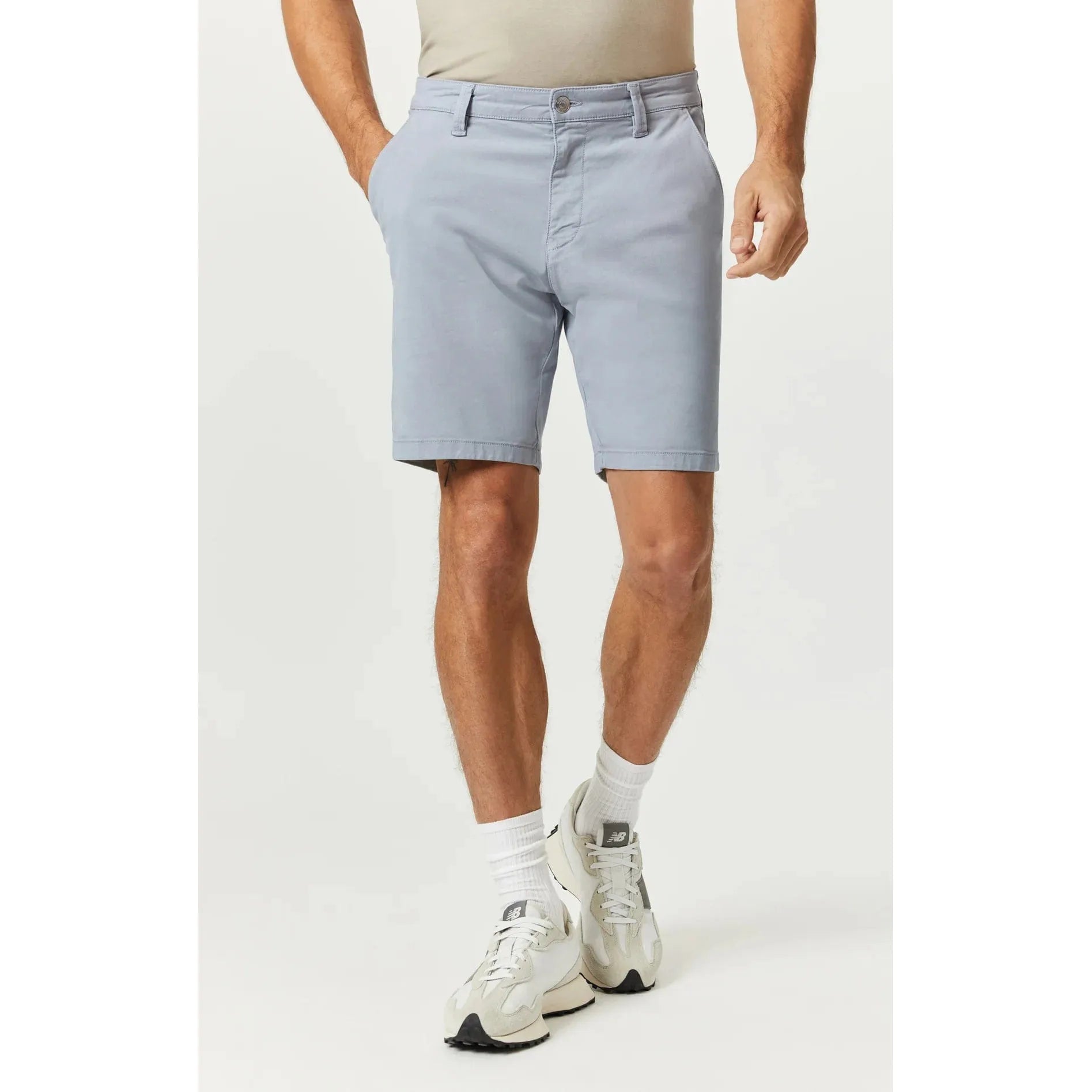 Mavi Jeans Stellar Summer / 30 Mavi Jacob Crop 9" Inseam Pearl Blue Twill Shorts