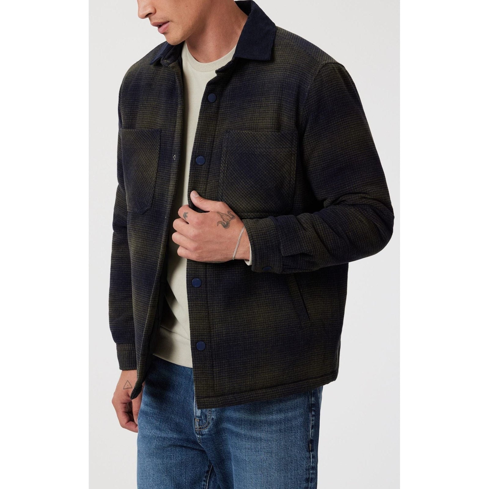 Mavi Jeans Mavi Plaid Shacket Khaki