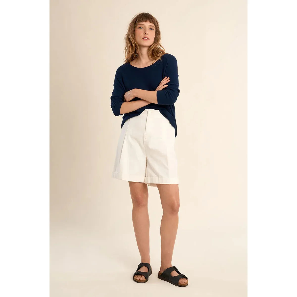 Molly Bracken Boat Neck Long Sleeve Sweater