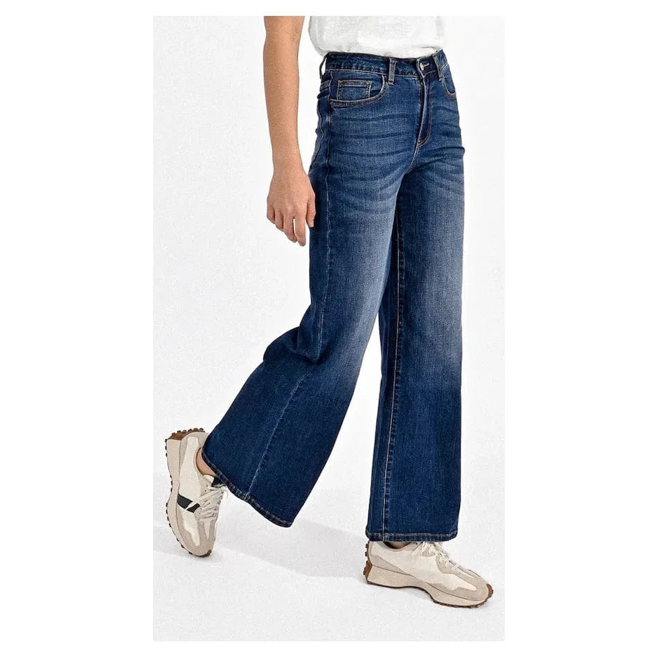 Molly Bracken Molly Bracken Jamie Wide Leg Brut Denim Pant