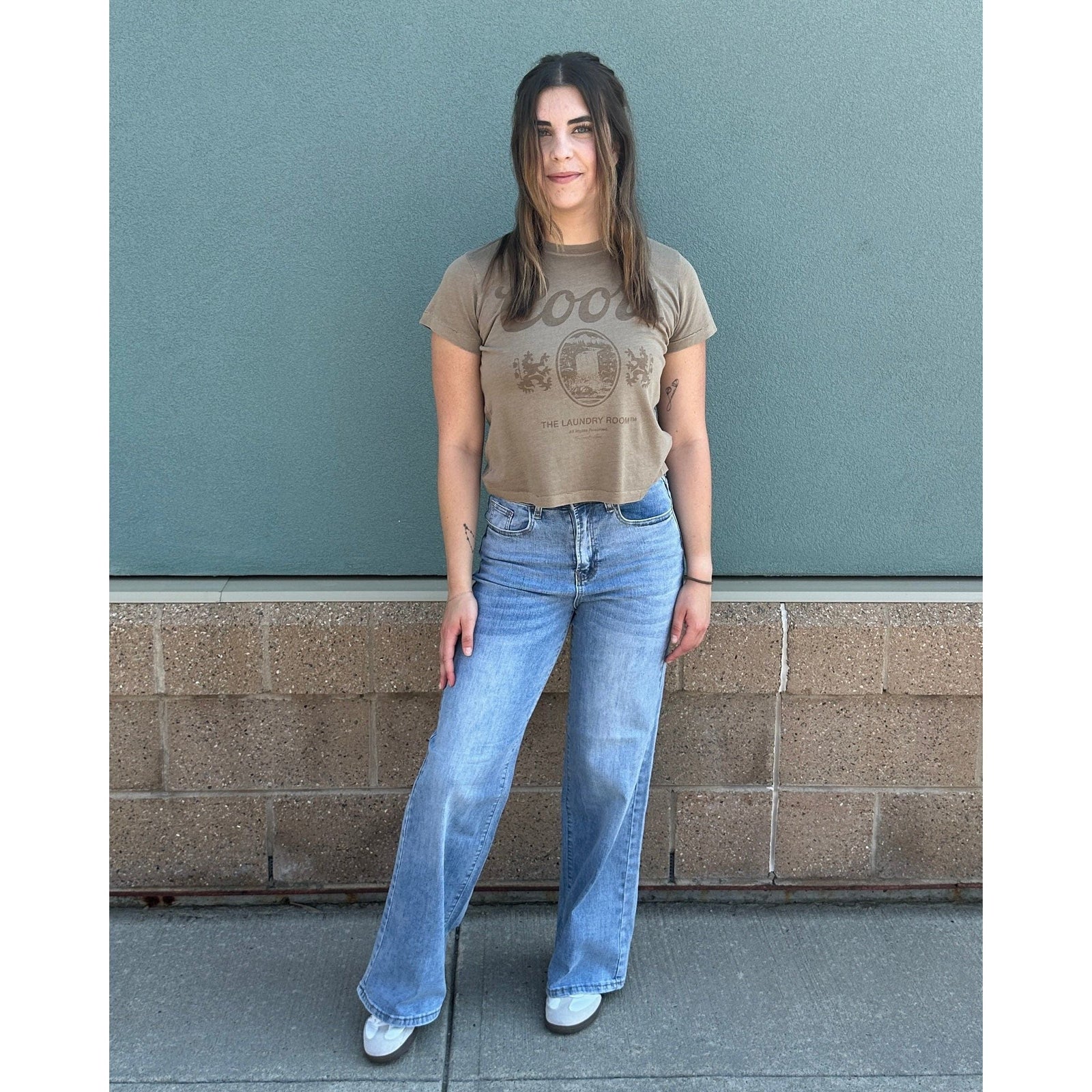 Molly Bracken Molly Bracken Jamie Wide Leg Denim Pant