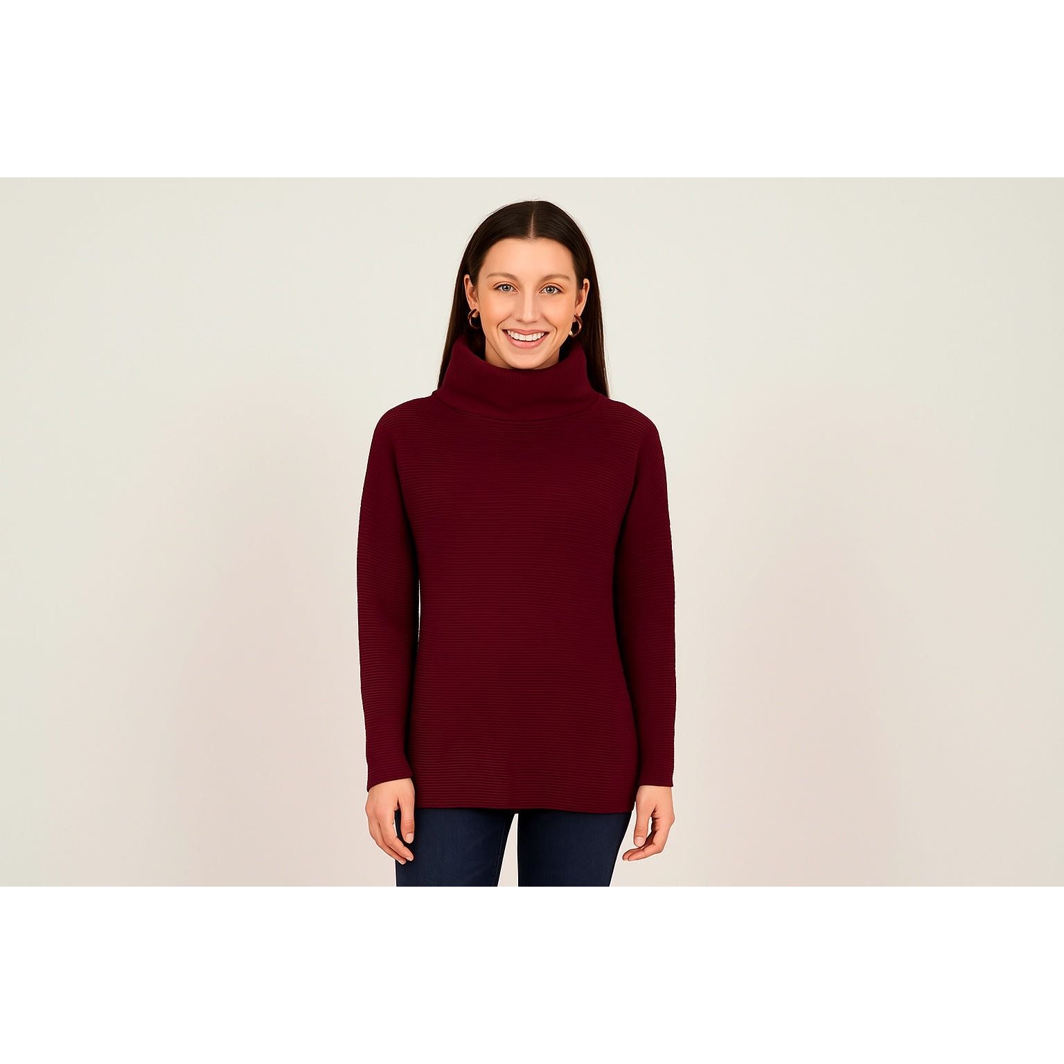 Ottoman Mock Neck Sweater