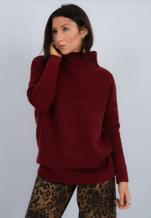 Ottoman Mock Neck Sweater