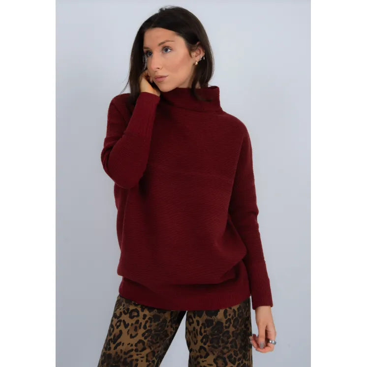Ottoman Mock Neck Sweater