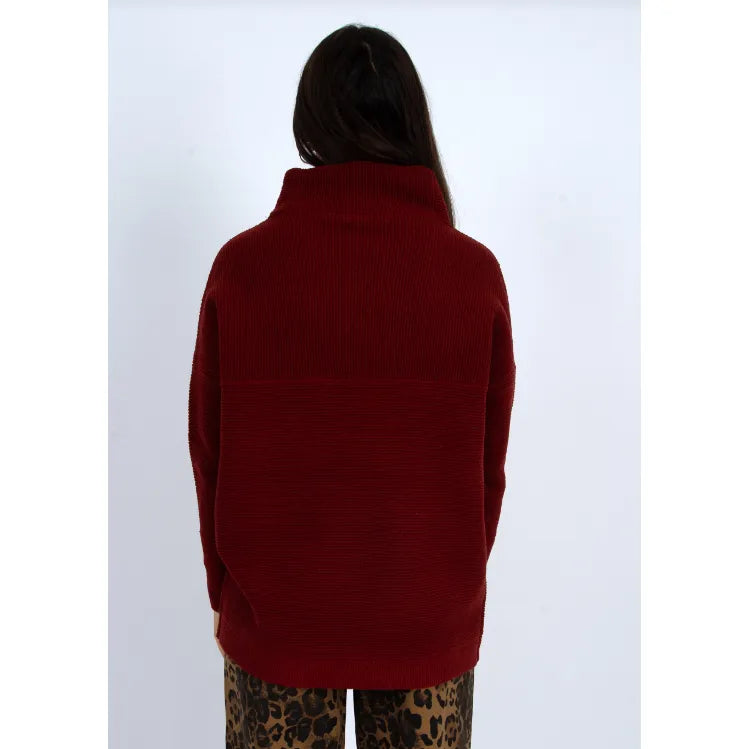 Ottoman Mock Neck Sweater