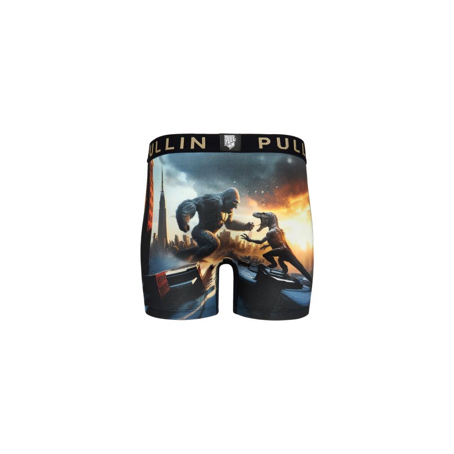 Multicolored Pullin Fashion 2 Jurassik Briefs featuring a unique design for comfort and style. Perfect for everyday wear.