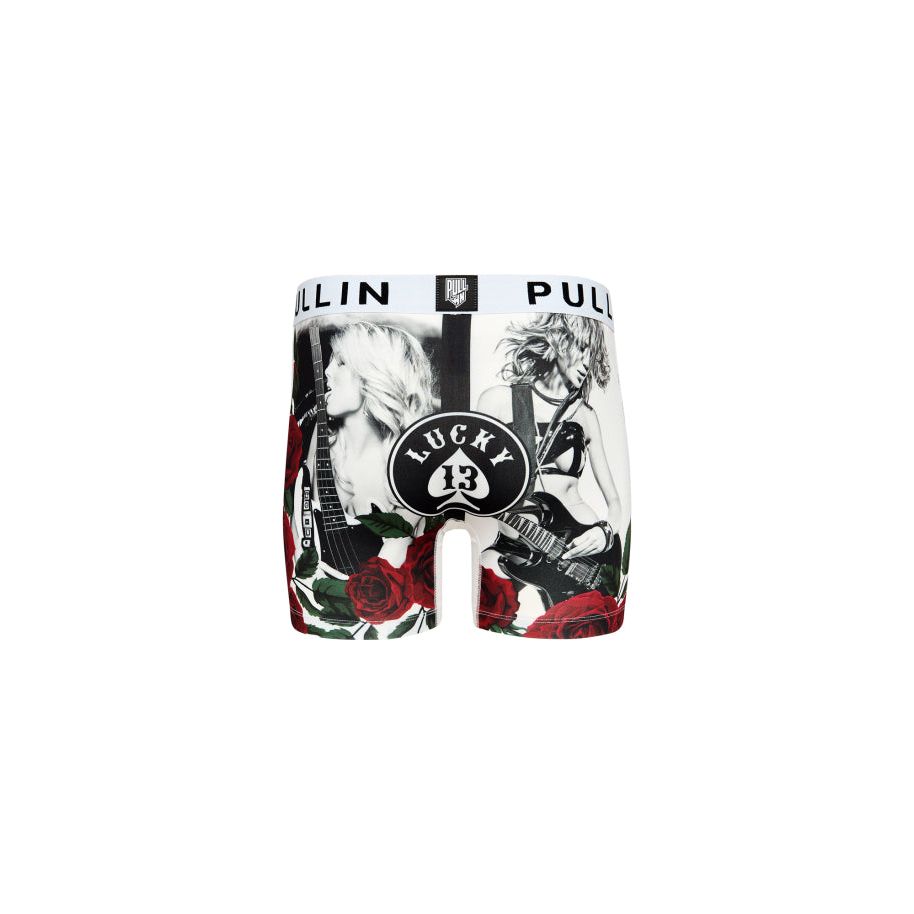 Colorful Pullin Fashion 2 UnLucky Briefs featuring a unique design, offering comfort and mid-thigh coverage for men.