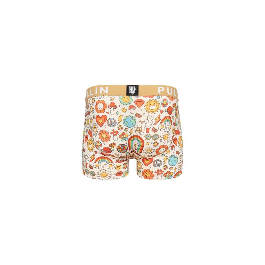 Pullin Master FlowerSP Boxer Brief showcases vibrant prints, crafted for comfort with LYCRA® elastane and flatlock seams.
